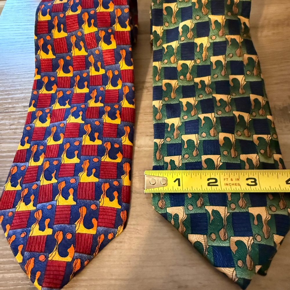 Colorful Geometric Patterned Ties - image 2